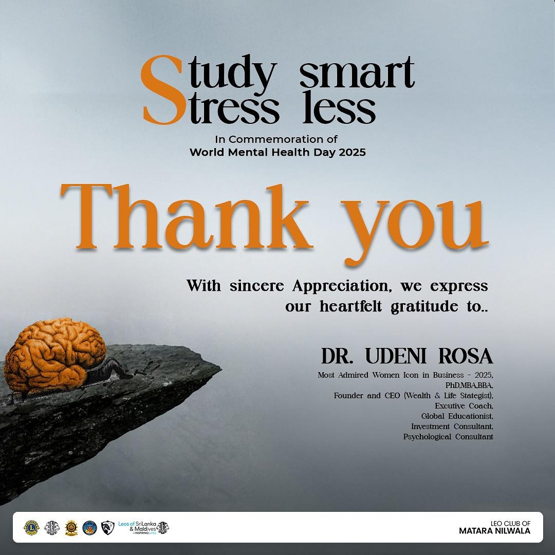💚 Study Smart, Stress Less 🌿... - Leo Club of Matara Nilwala | Facebook