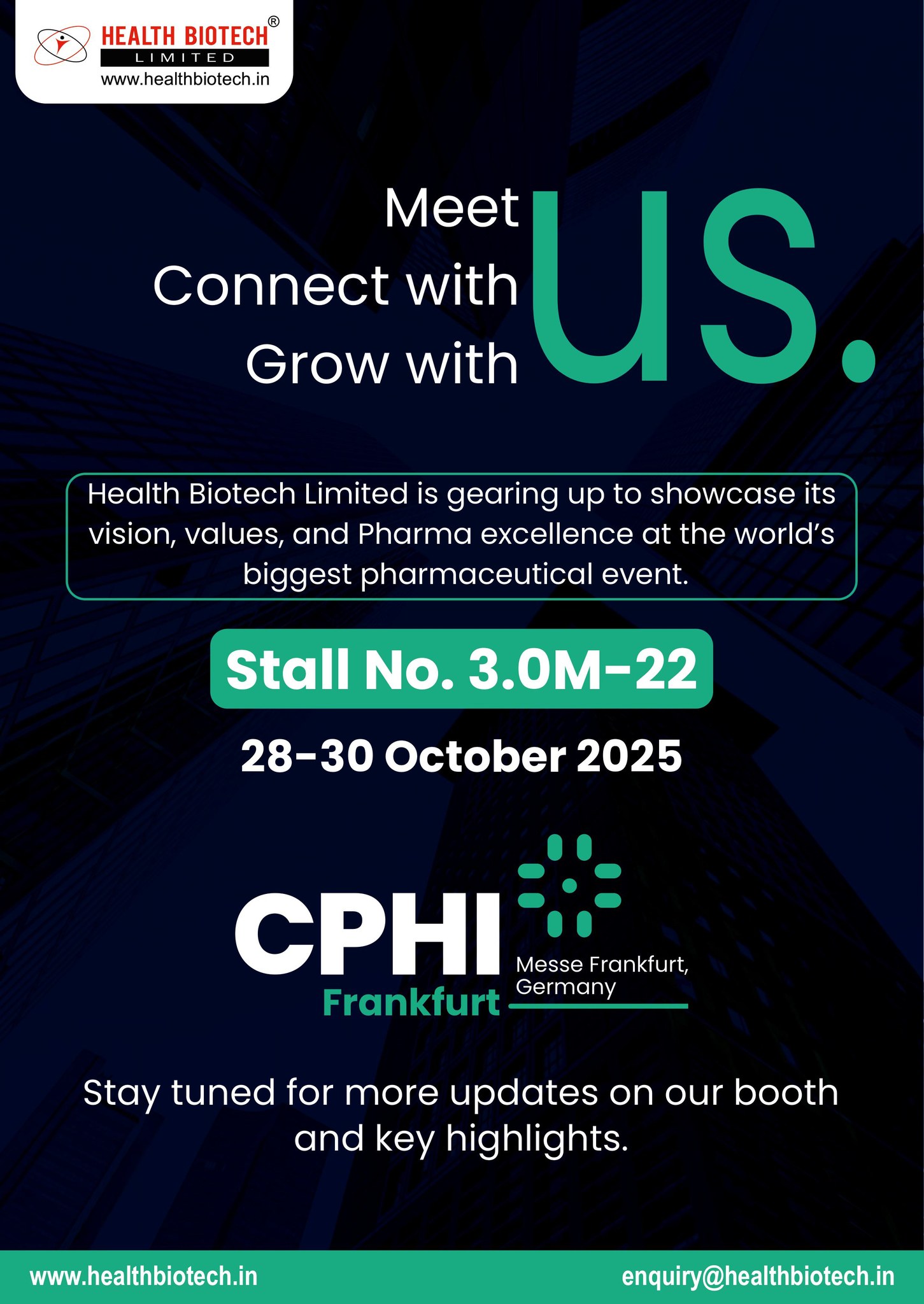 Health - 💡 Meet. Connect. Grow with Health Biotech Limited at CPHI ...