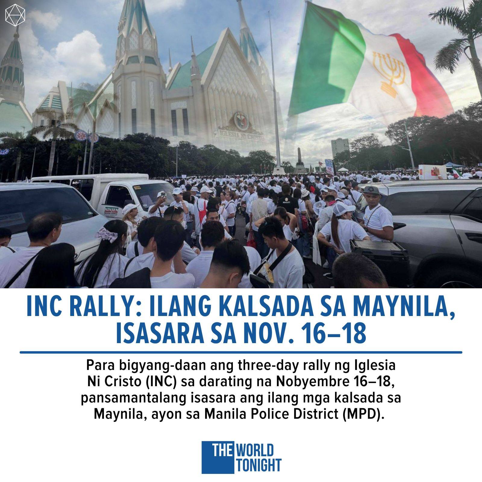 Sa isang abiso nitong Martes,... - The World Tonight | Facebook