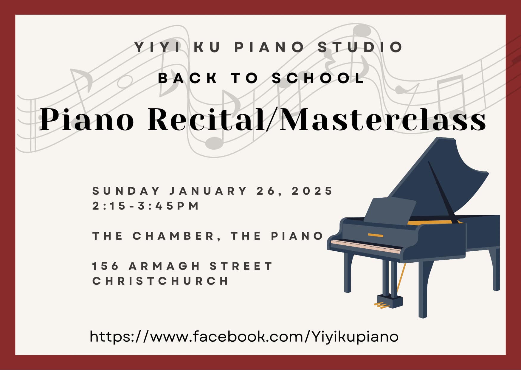 Yiyi Ku Piano Studio | Christchurch