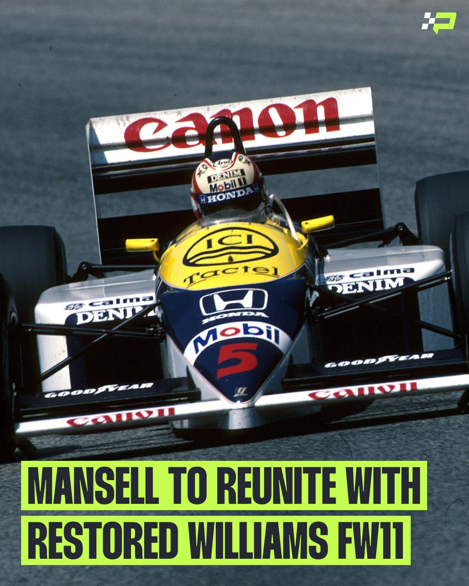 And colossally, there's a reunion on the cards! Nigel Mansell will