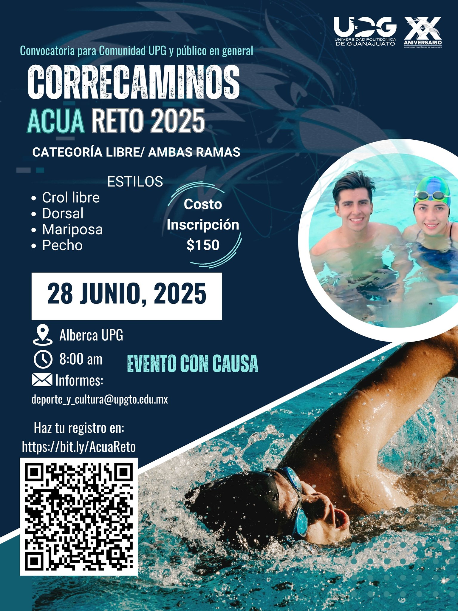 Universidad - #AcuaReto #UPG #2025 🏊‍♀️🏊‍♂️ Te invitamos a nuestro ...