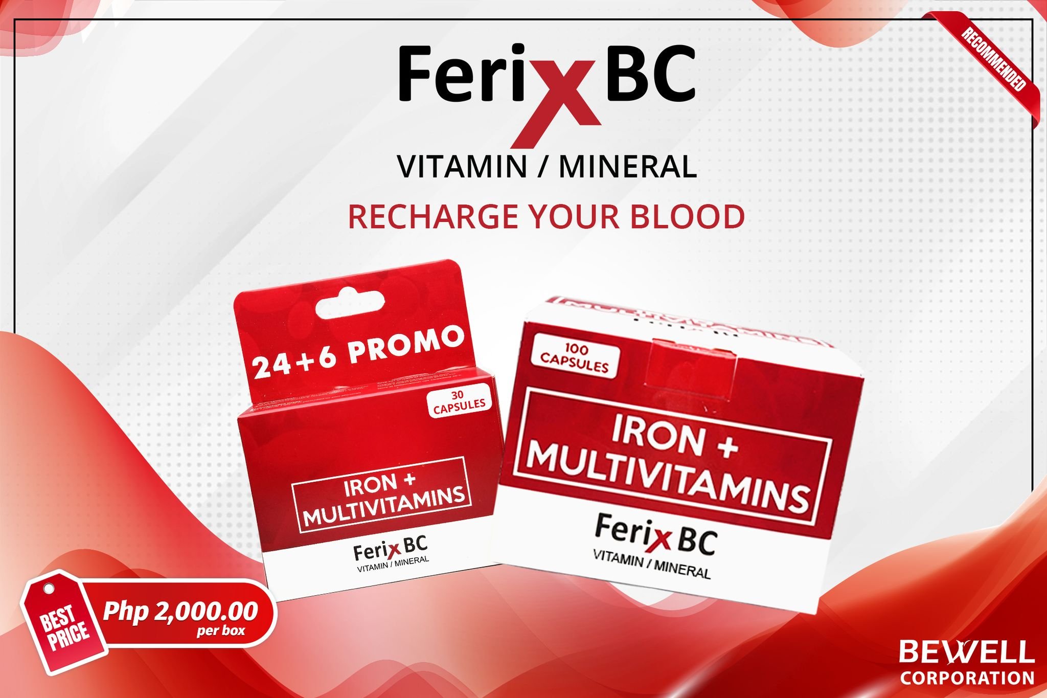 Ferix BC ₱2,000 for 1 box by 100's... - Bewell Products | Facebook