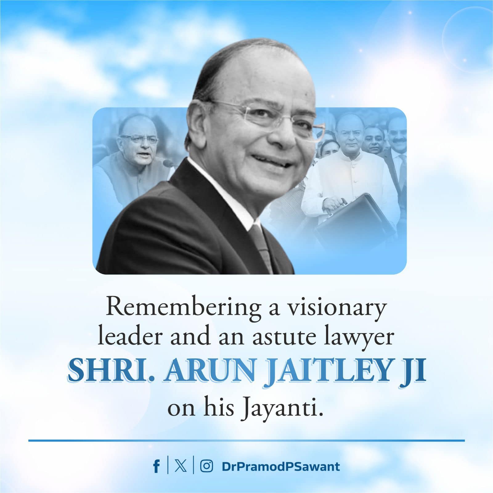 Remembering a visionary leader and an... - Dr. Pramod Sawant | Facebook