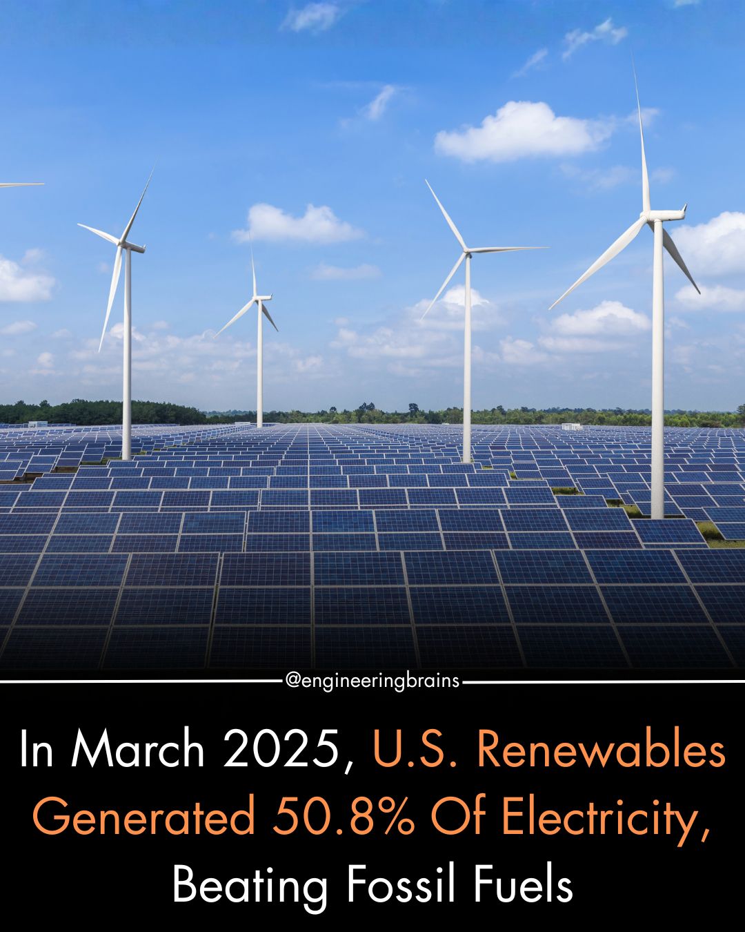Engineering - For the first time in American history, renewable energy ...