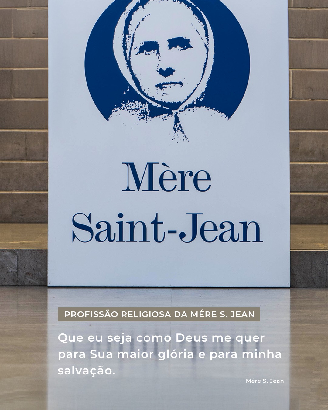 UT - A 4 de maio de 1851 a Mère Saint-Jean fazia a sua profissão ...