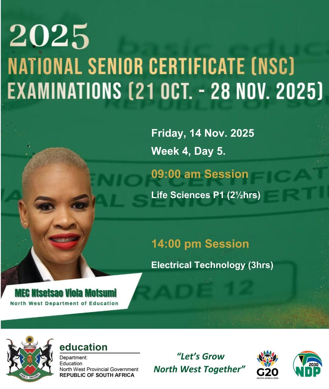 National Senior... - North West Department of Education | Facebook