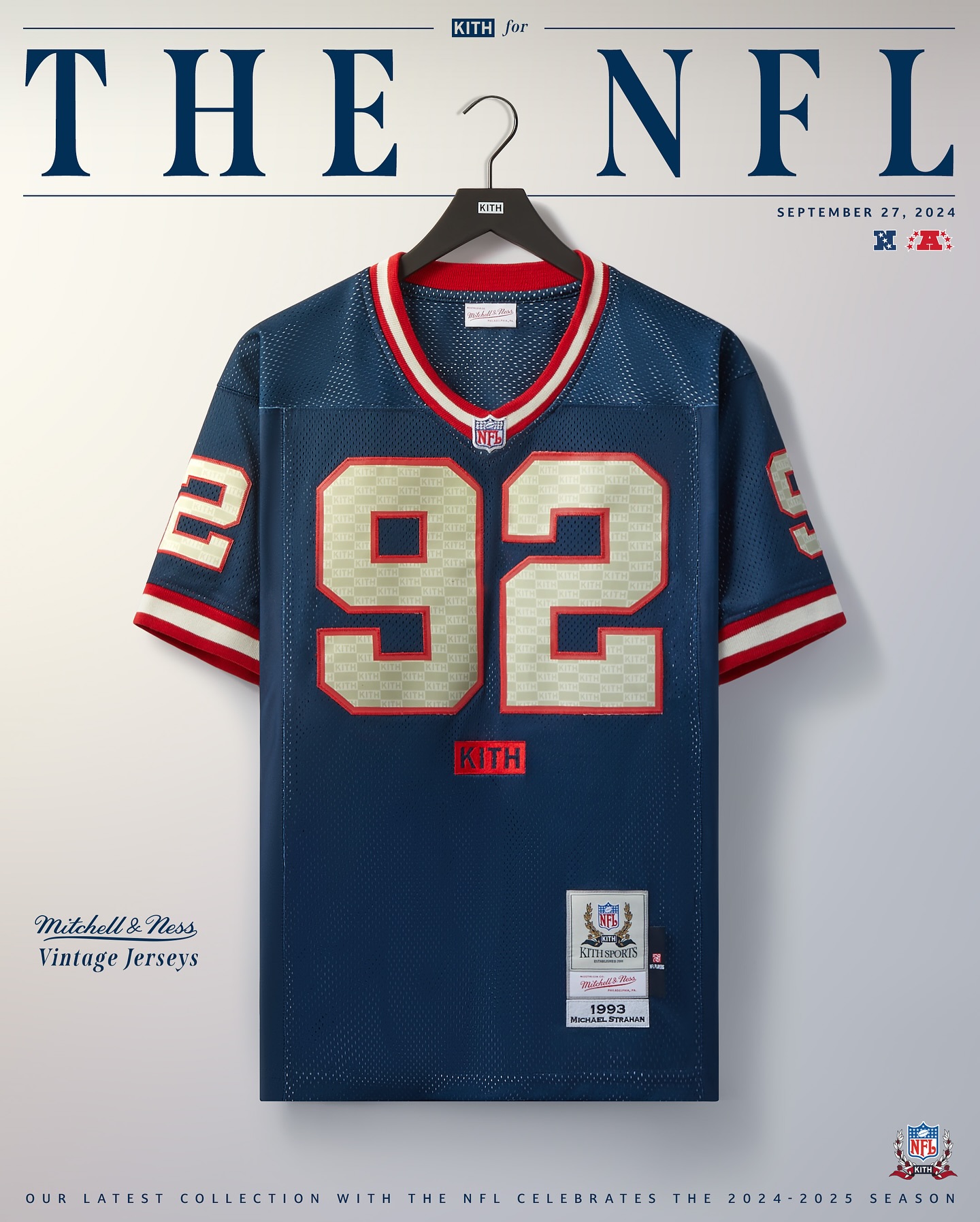 Kith for the NFL Mitchell & Ness Jerseys This season's offering