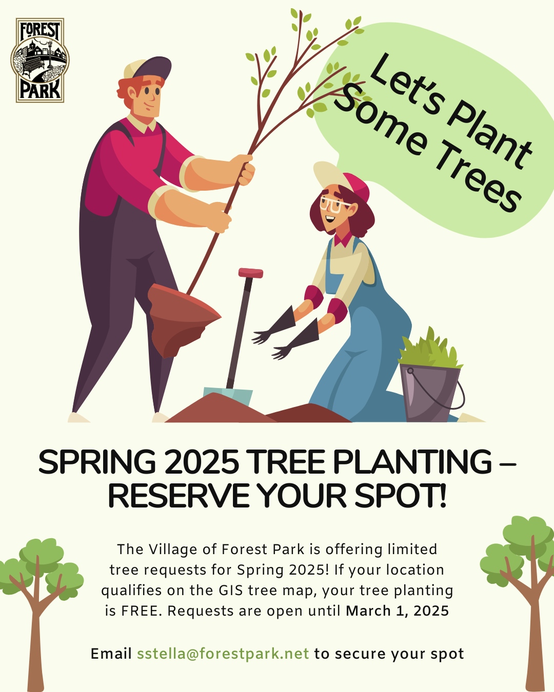 🌳 Spring is Coming – Let’s Plant... - Village of Forest Park | Facebook