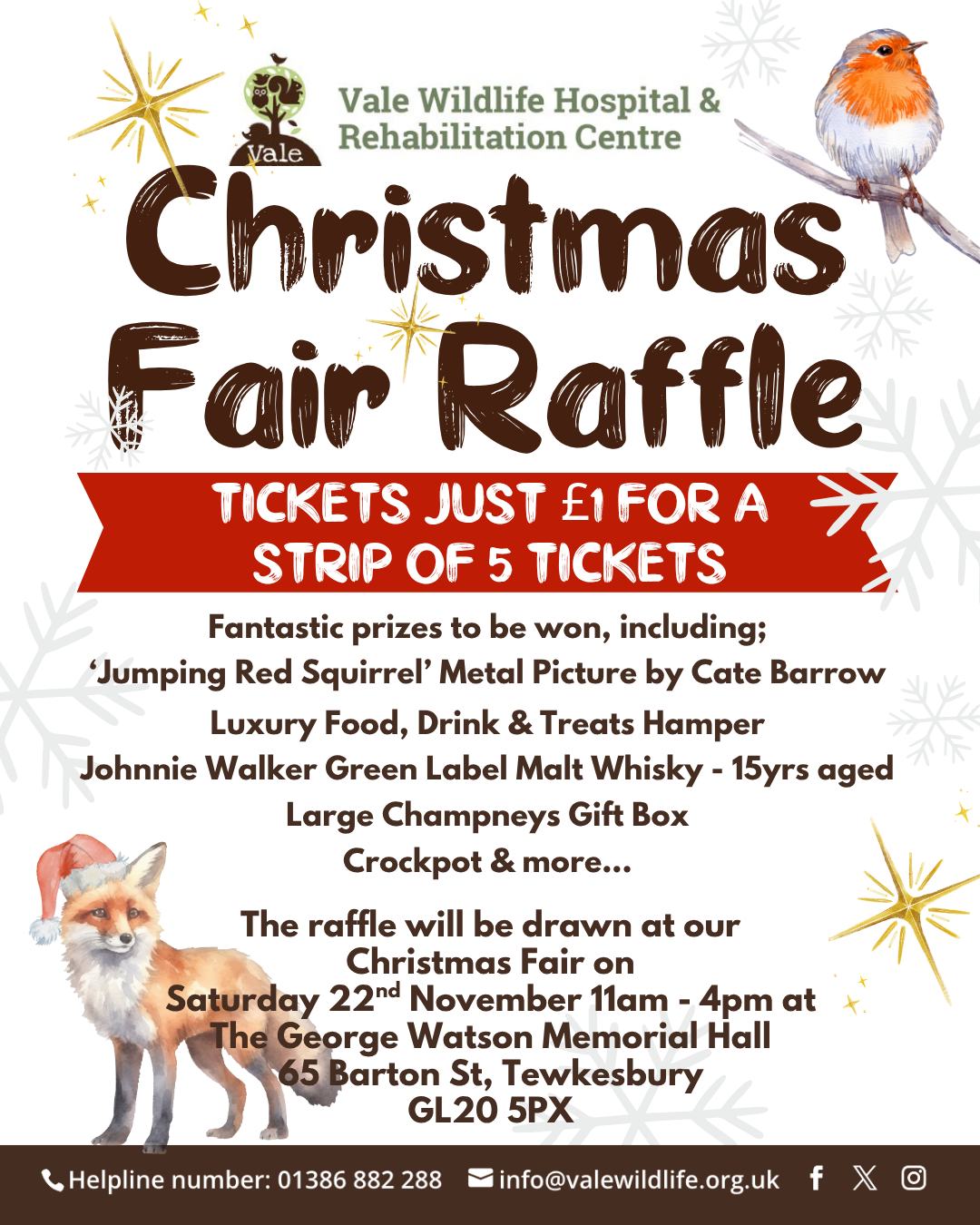 Vale - Not able to make our Christmas Fair on Saturday 22nd November ...