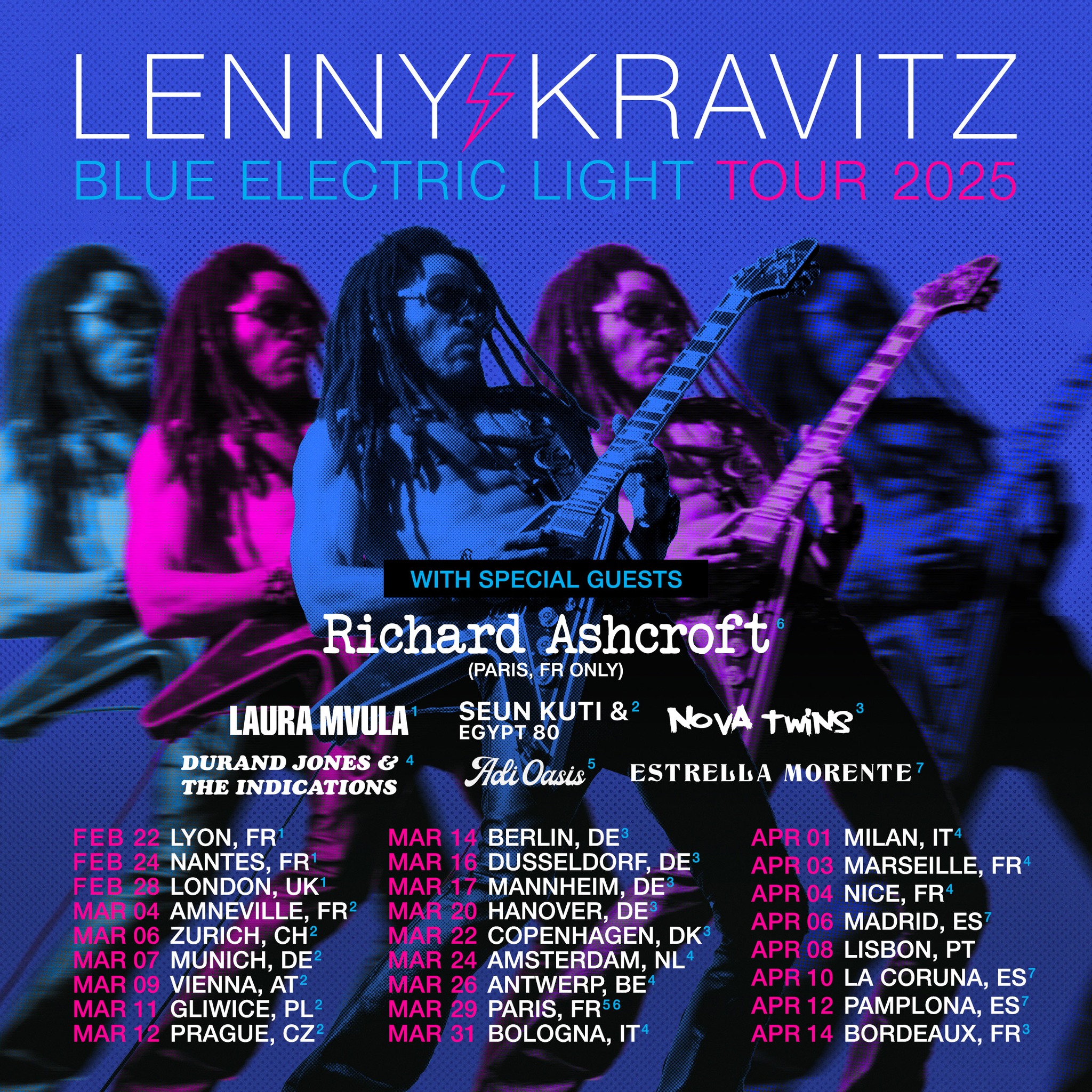 BLUE ELECTRIC LIGHT TOUR 2025 ON SALE NOW ⚡️ WITH SPECIAL GUESTS