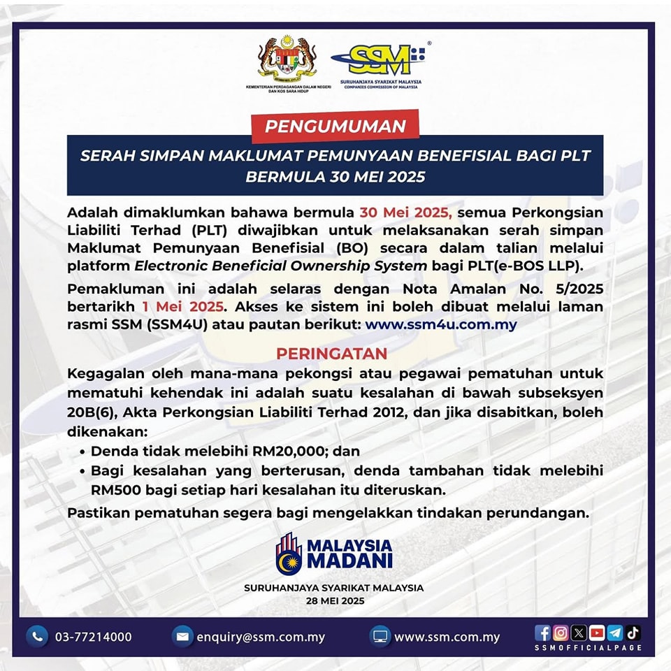 ST - SSM Requires Submission of Beneficial Owner Information for PLTs ...