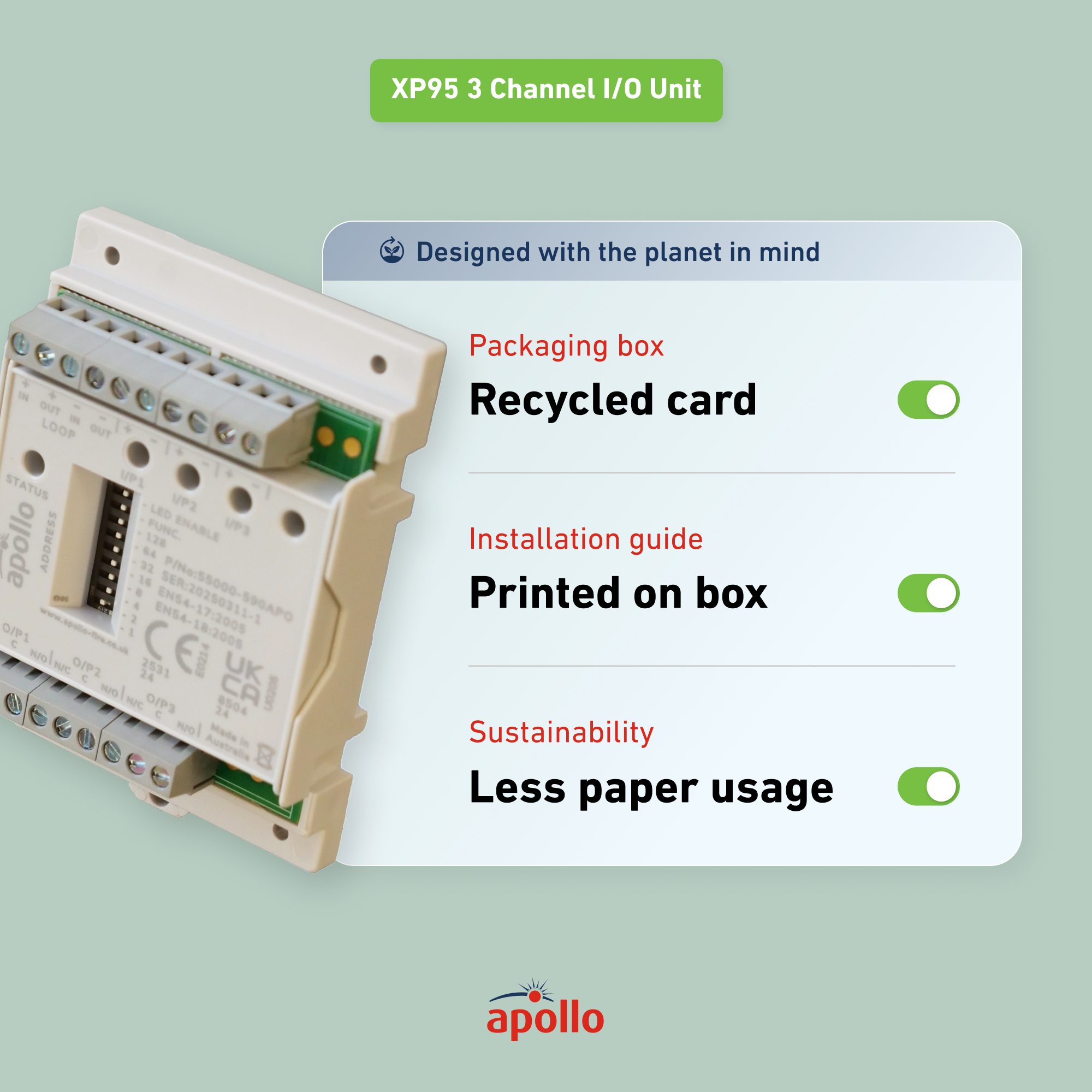 Apollo - 🌱 Smarter Safety, Greener Packaging We’re proud to say the ...