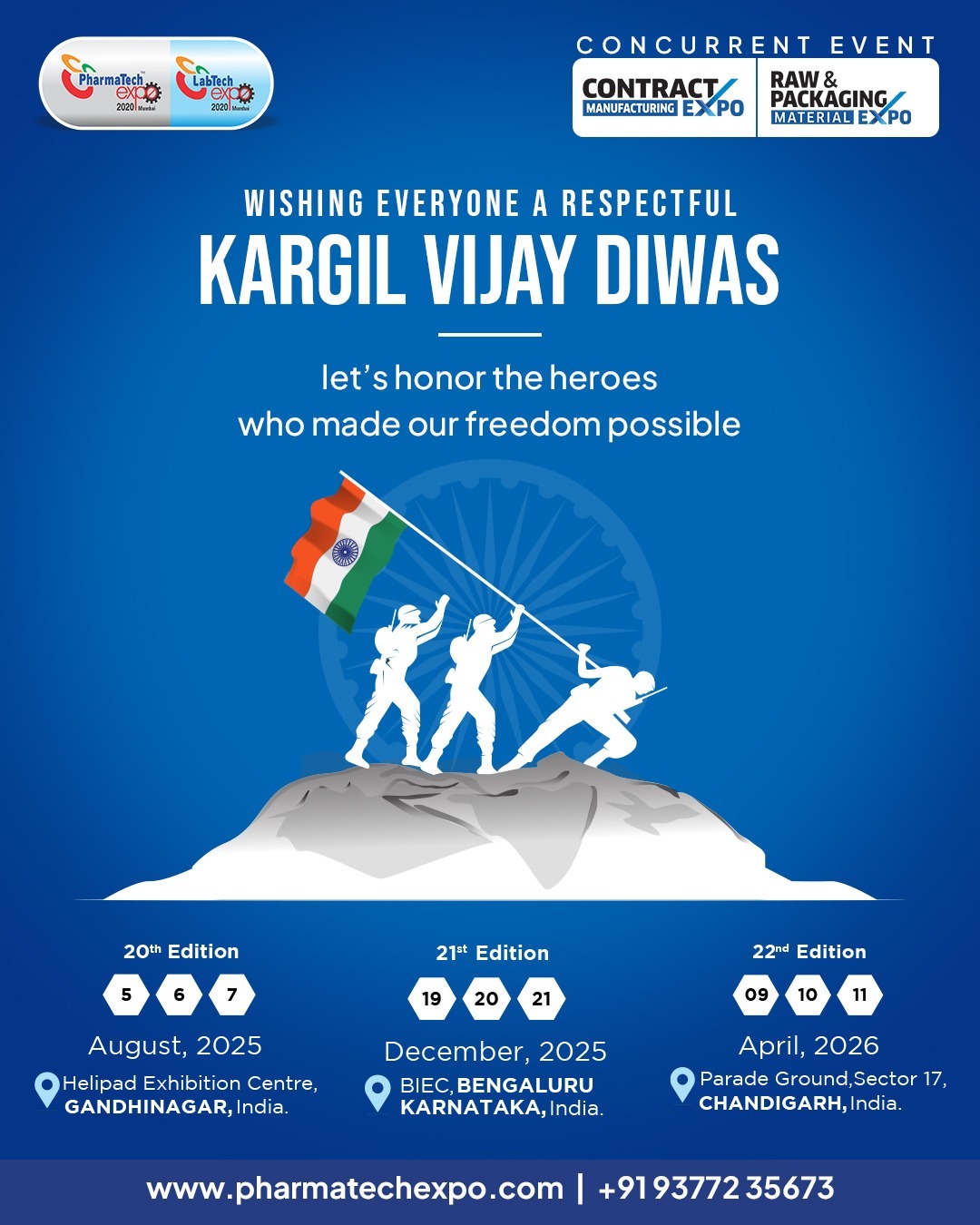 PharmaTech - Remembering and honoring the heroes of Kargil Vijay Diwas ...