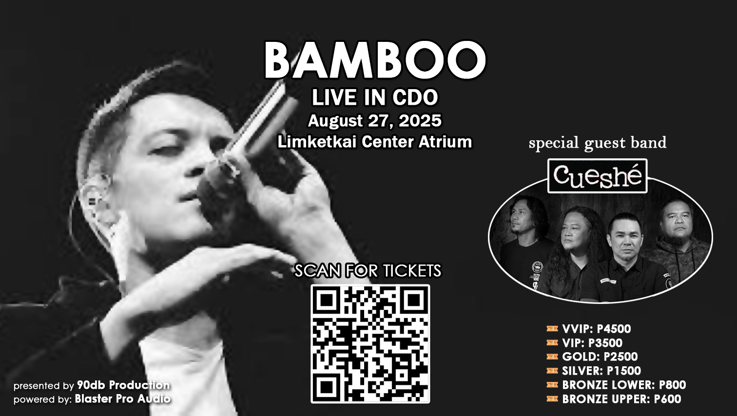 Metro CDO PH - BREAKING!!! TICKETS NOW AVAILABLE!!! Bamboo... | Facebook