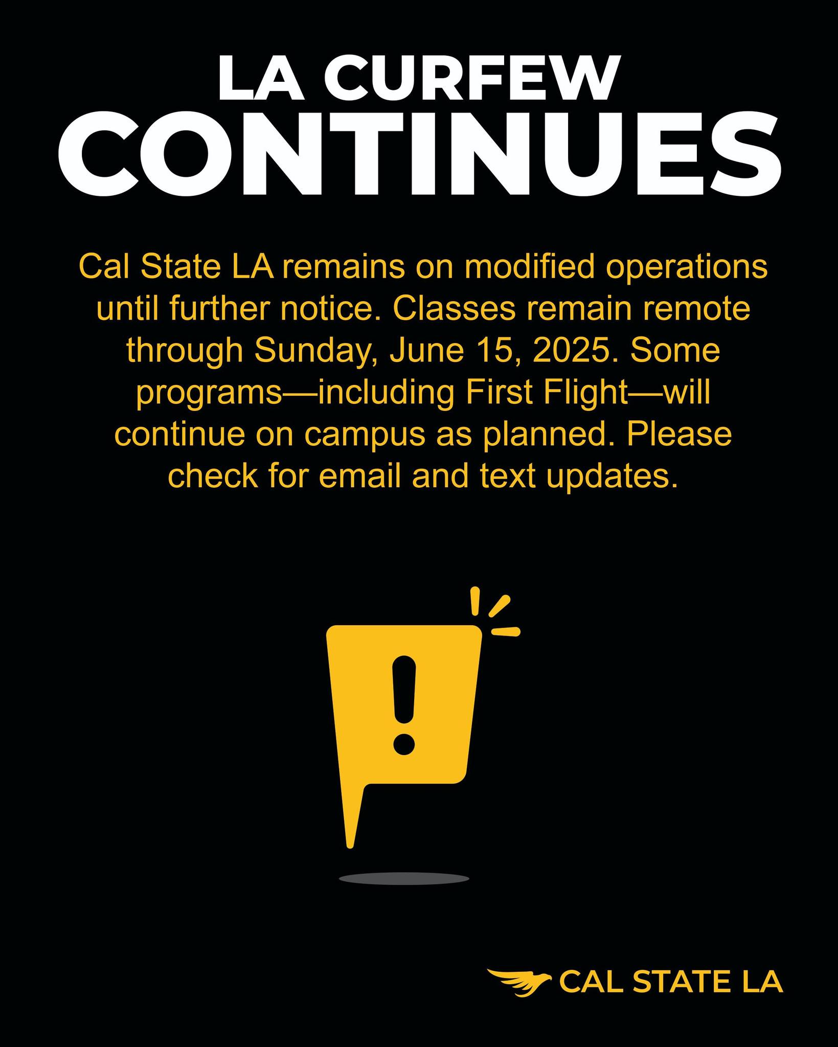 Cal State LA Fall 2026 Calendar