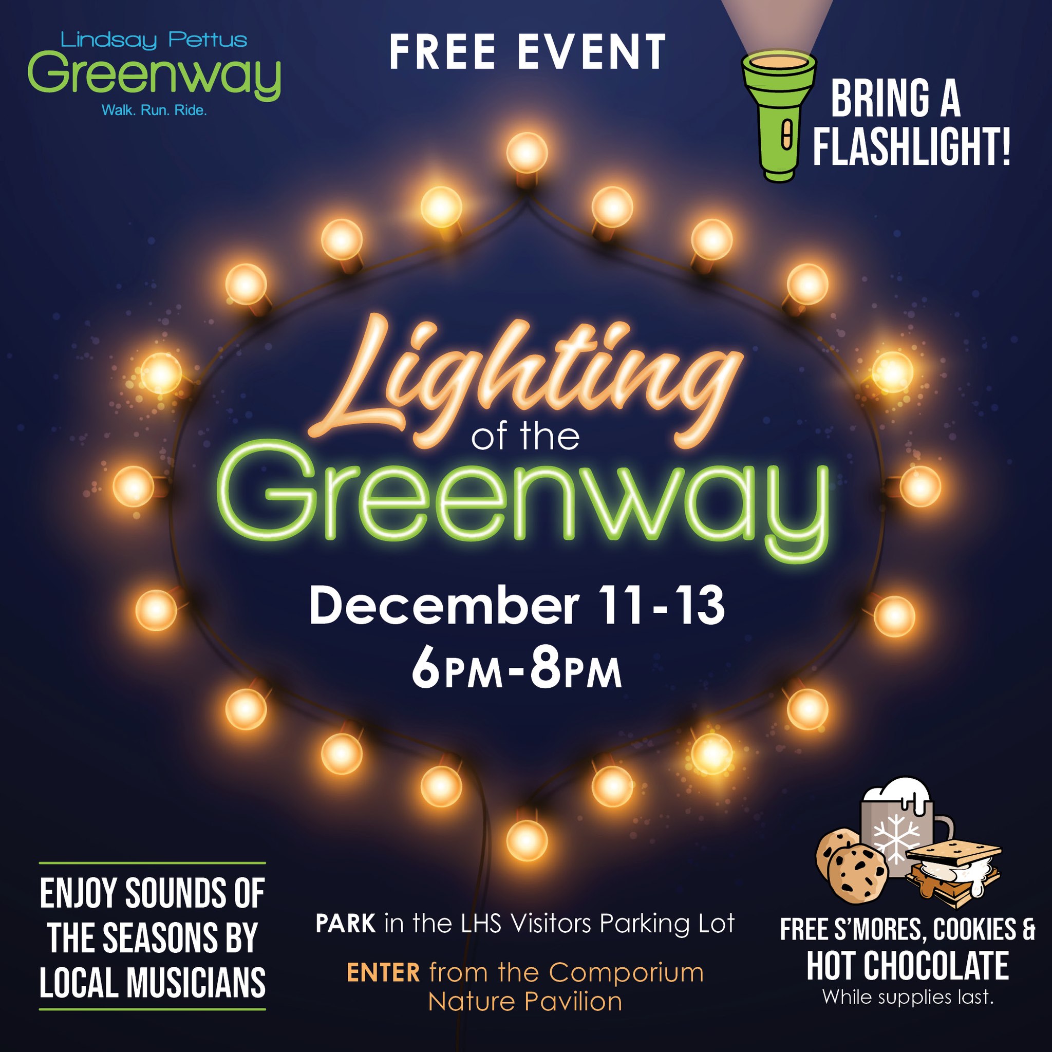 🎅🏻SAVE THE DATE! Lighting of... Lindsay Pettus Greenway Facebook