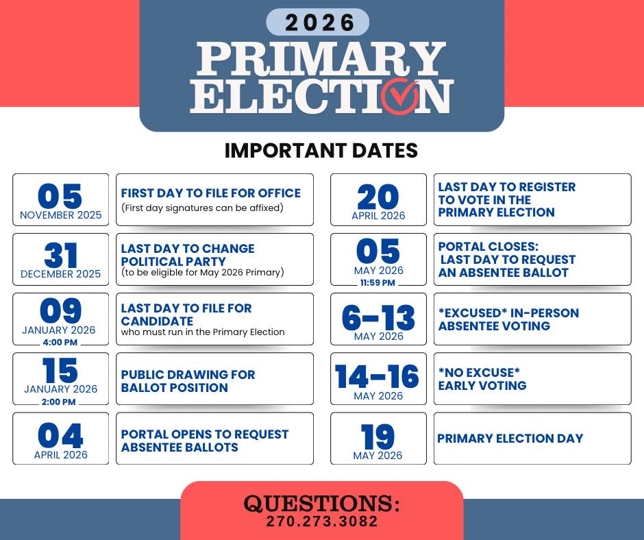 McLean - IMPORTANT DATES for the 2026 Primary Election. | Facebook