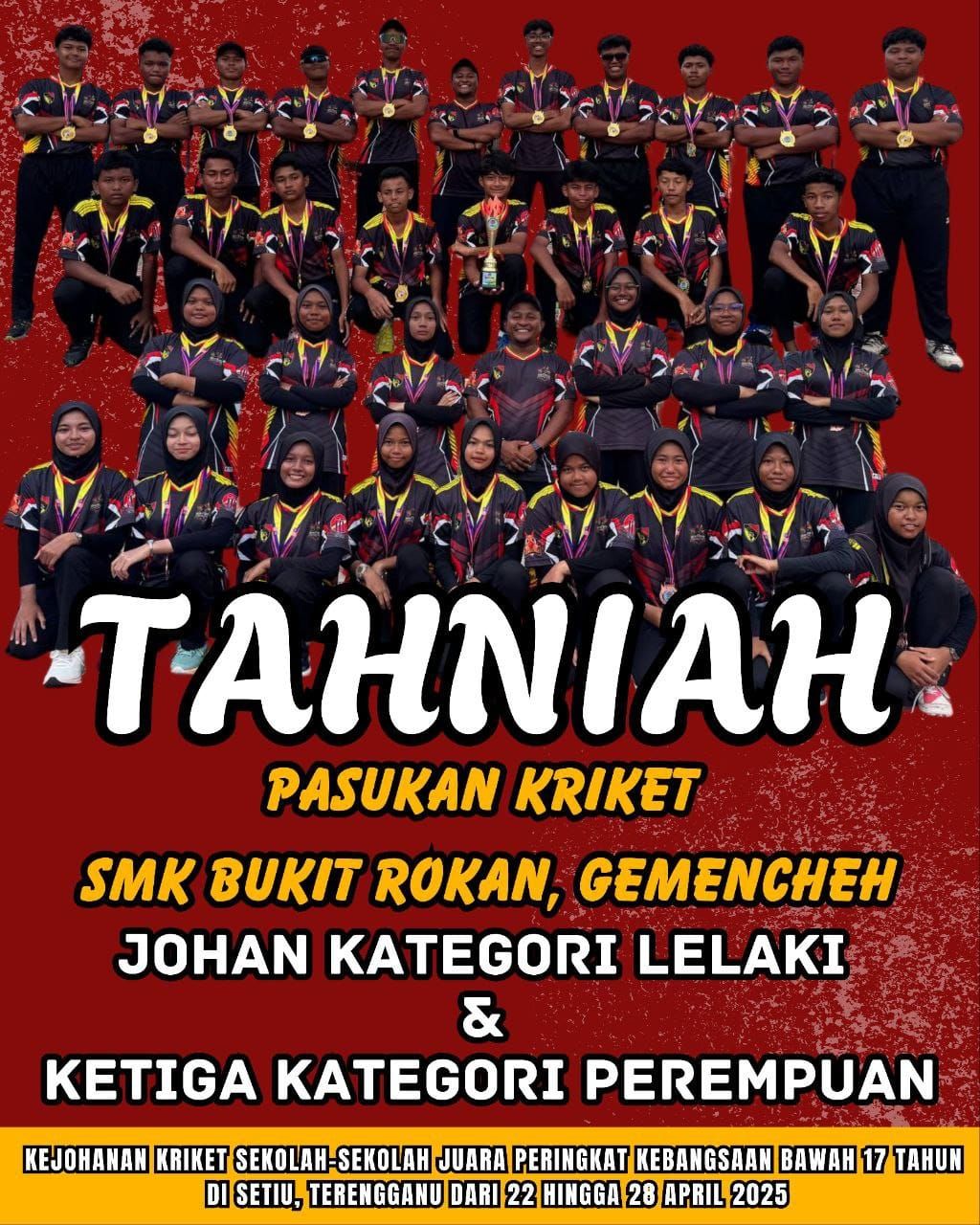 FELDA - 𝐓𝐀𝐇𝐍𝐈𝐀𝐇 𝐏𝐀𝐒𝐔𝐊𝐀𝐍 𝐊𝐑𝐈𝐊𝐄𝐓 𝐒𝐌𝐊 𝐁𝐔𝐊𝐈𝐓 𝐑𝐎𝐊𝐀𝐍 Pasukan kriket SMK Bukit ...