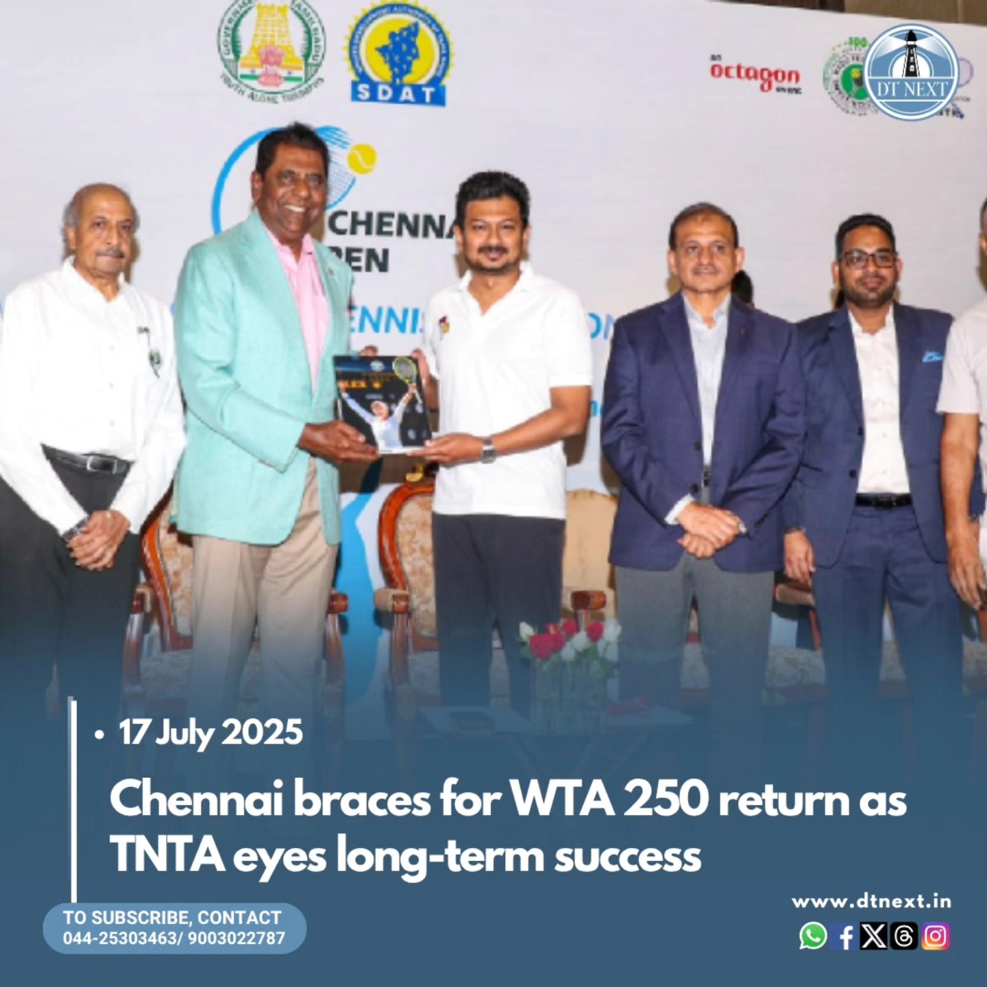 DTNext - The WTA Chennai Open 2025 will be held at the SDAT Tennis ...
