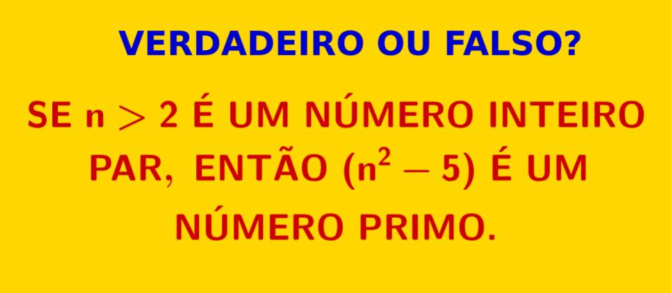 Matemática, SIM OU NÃO. | Campo Grande MS