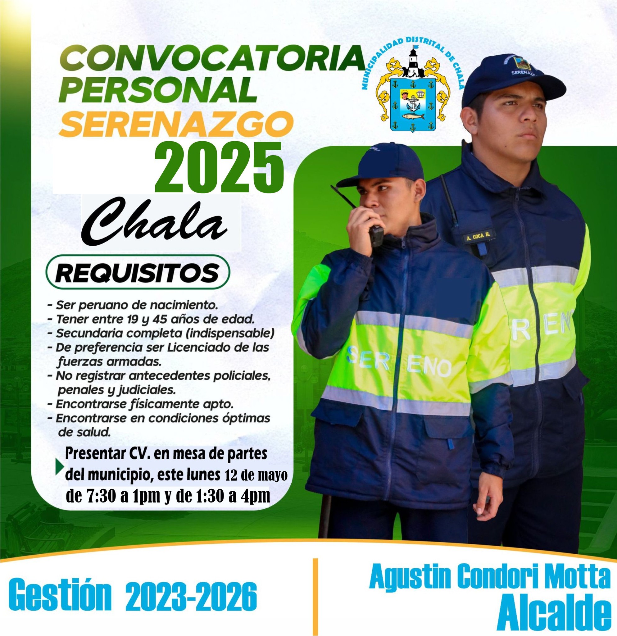 Municipalidad Distrital de Chala Gestión 2023-2026 - CHALA | SEGUNDO ...