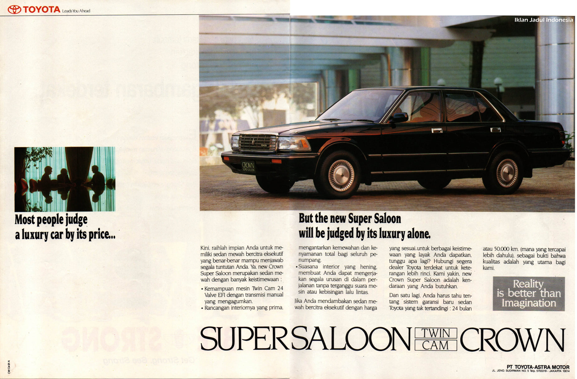 Toyota Crown Super Saloon 1991 - Iklan Jadul Indonesia | Facebook