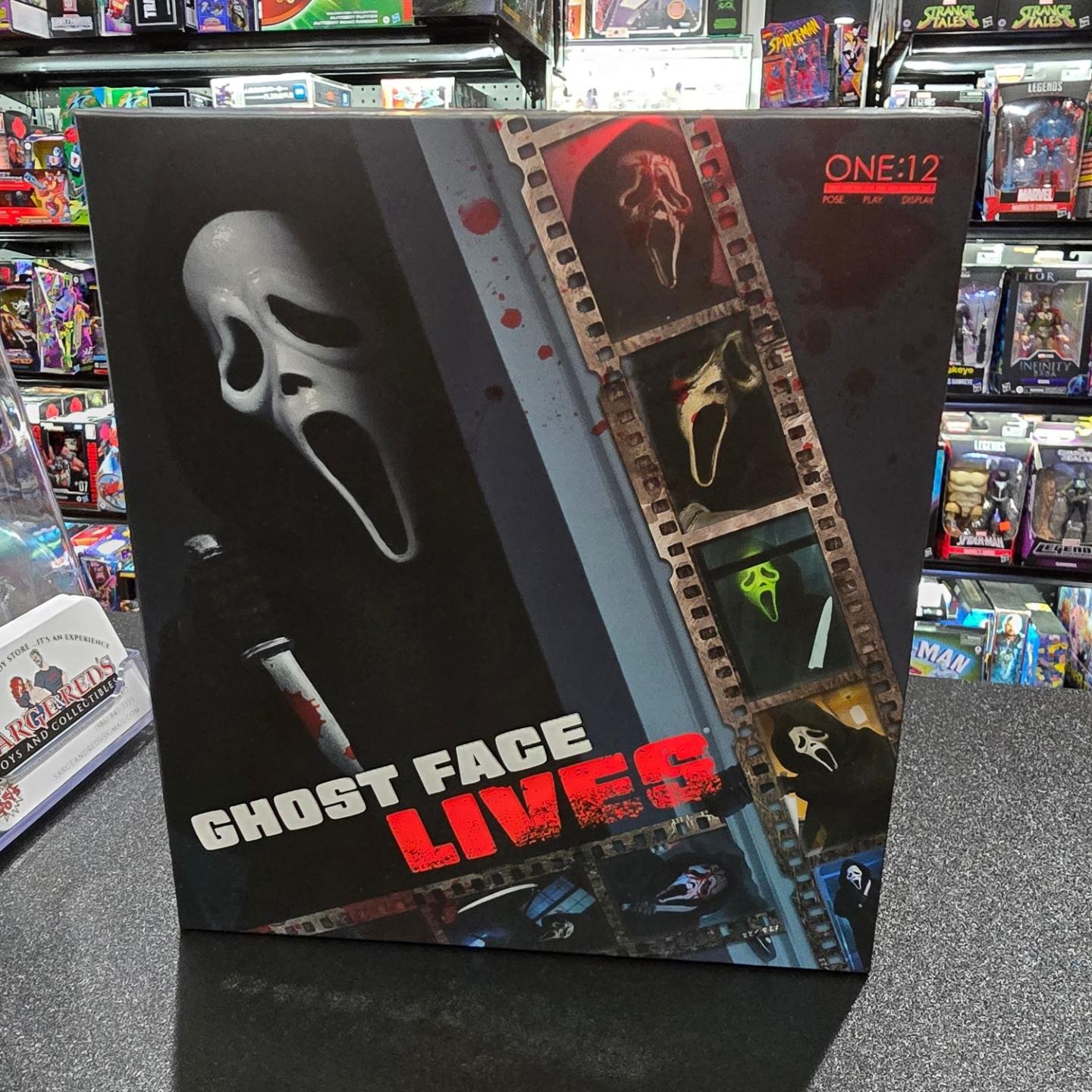 Ooooohhh spooky Nee Mezco One:12 Ghost Face in stock