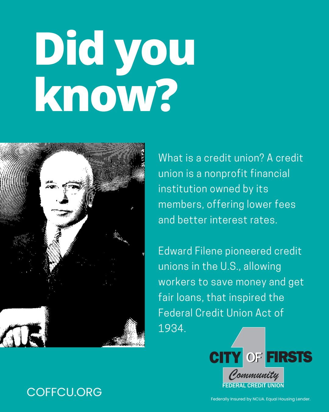 City - DID YOU KNOW 👉 A credit union is a nonprofit financial ...