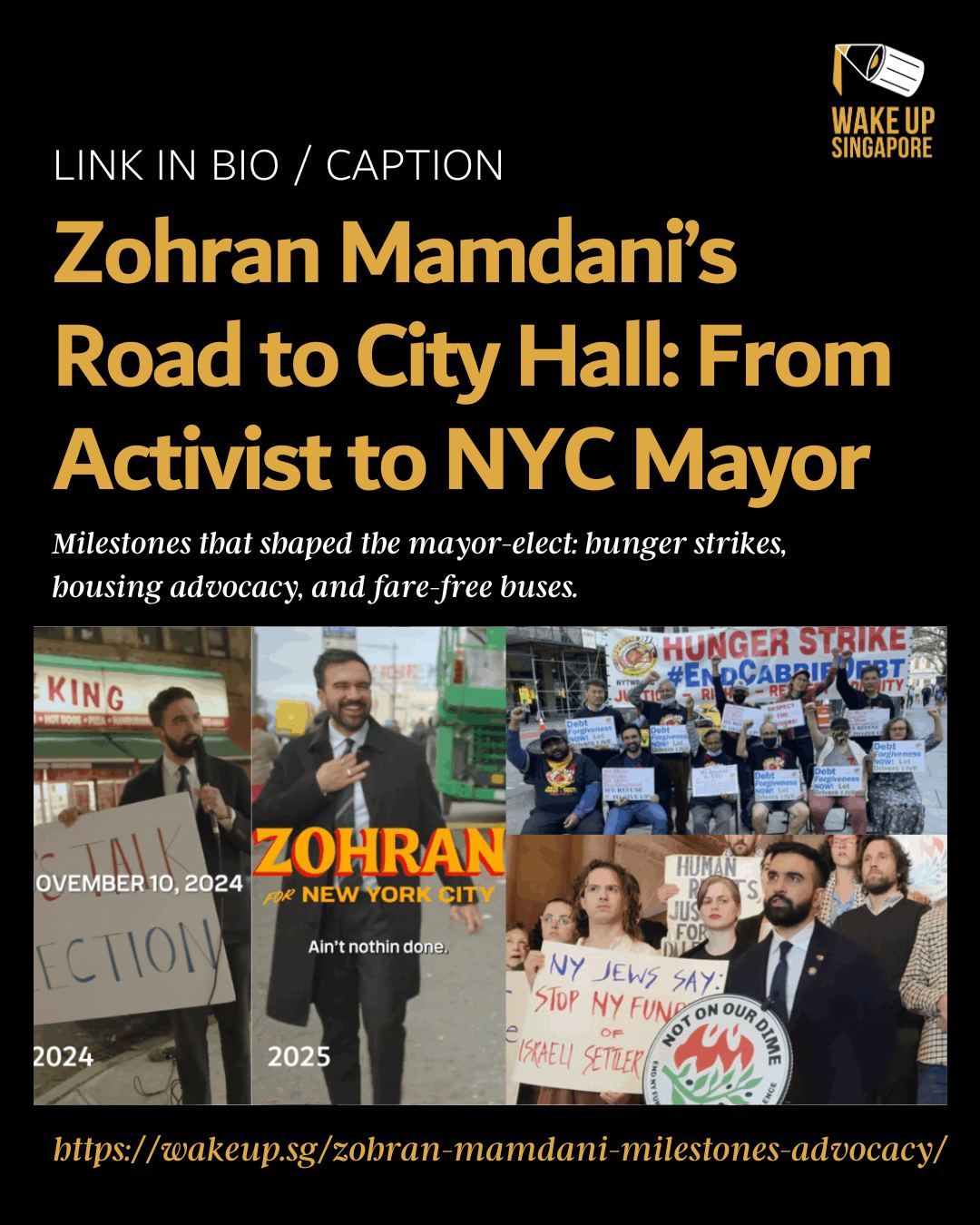 Zohran Mamdani’s journey to New York... - Wake Up, Singapore | Facebook