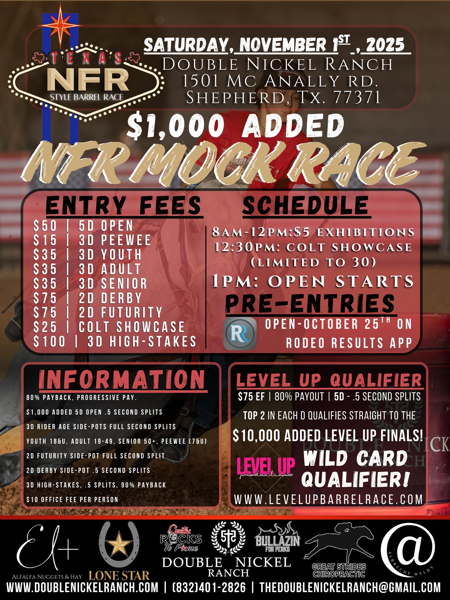 Double - 🔥 NFR MOCK RACE FLYER IS HERE!🔥 We’re less than 3 weeks away ...