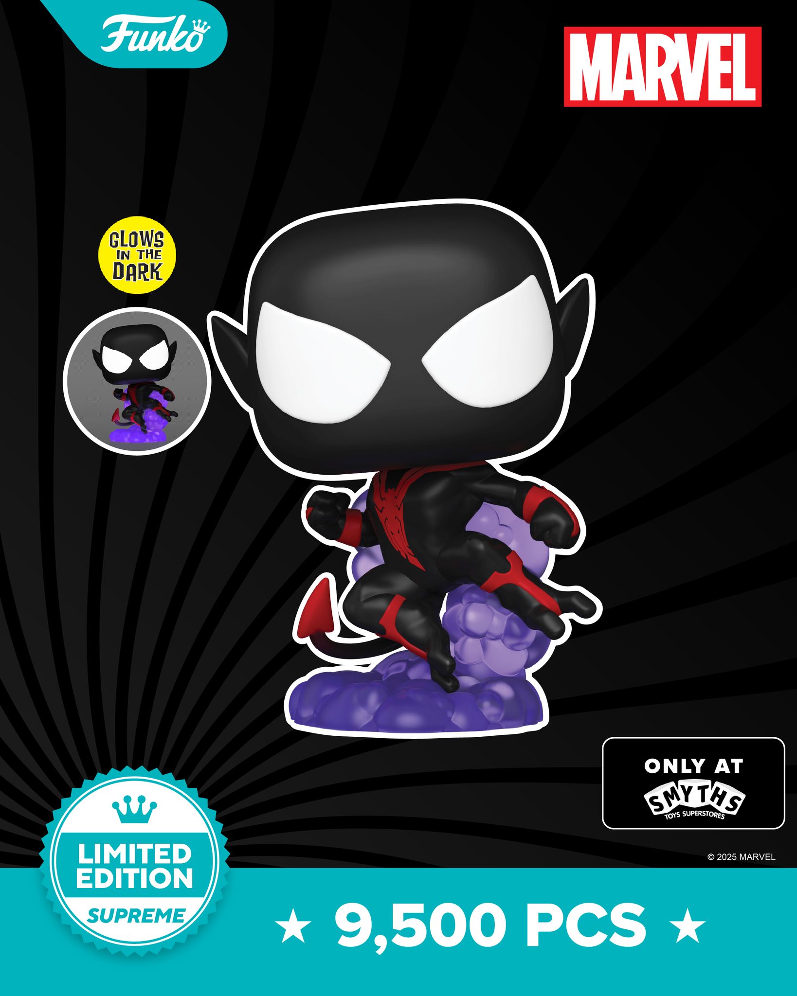 Funko Pop! 1510 Uncanny Spider-Man – Edizione Limitata 9500 Pezzi – GITD – Barcode Hot Topic