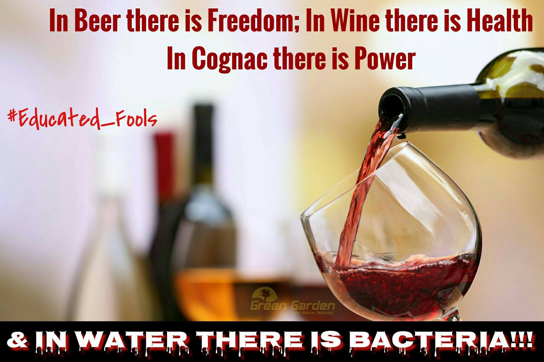 in beer there is freedom in wine there green garden organic products facebook facebook
