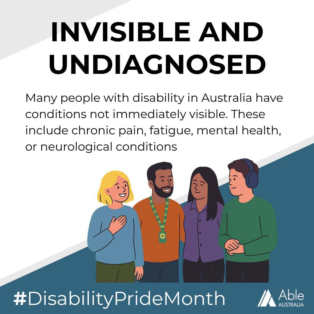 Able Australia - ⚪ Not all disabilities are visible — and... | Facebook