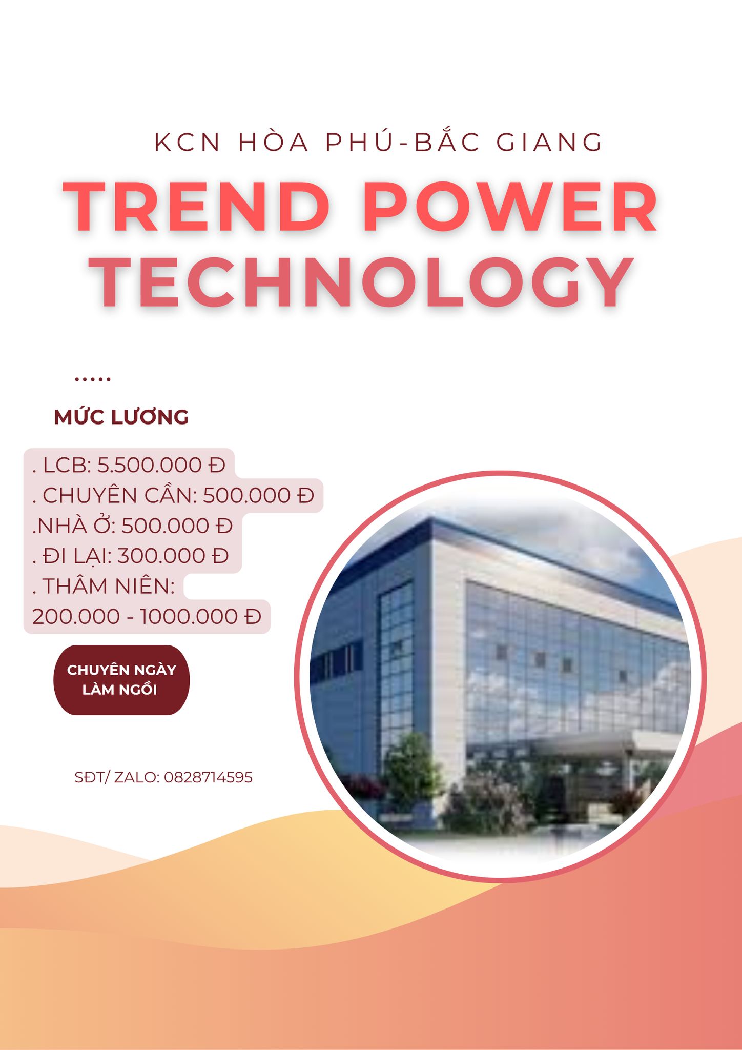 Việc Làm KCN Bắc Ninh- Bắc Giang | CTY POWER TECHNOLOGY -KCN HOÀ PHÚ ...
