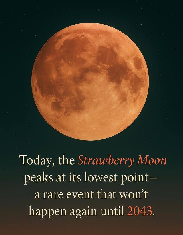 The Beautiful - 🌕 Strawberry Moon 2025 🌕 Tonight’s Full Strawberry Moon ...