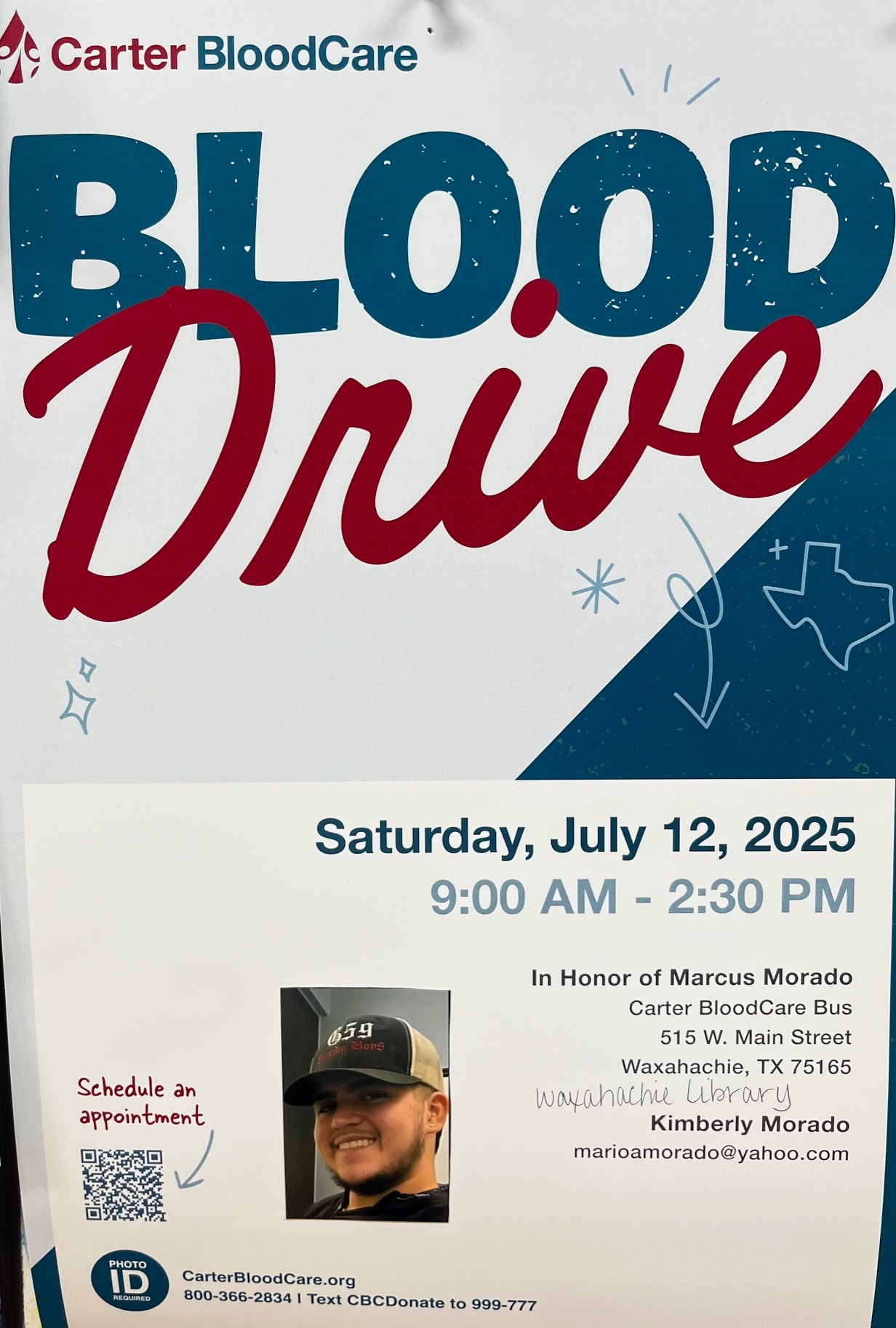 N. P. - The Carter BloodCare Bus will be parked at Sims Library on ...