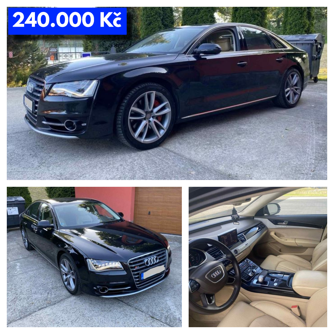 Dražby - Audi A8 4.2 V8 - 240.000 Kč ️ https://www.extrh.cz/11-11-2025 ...