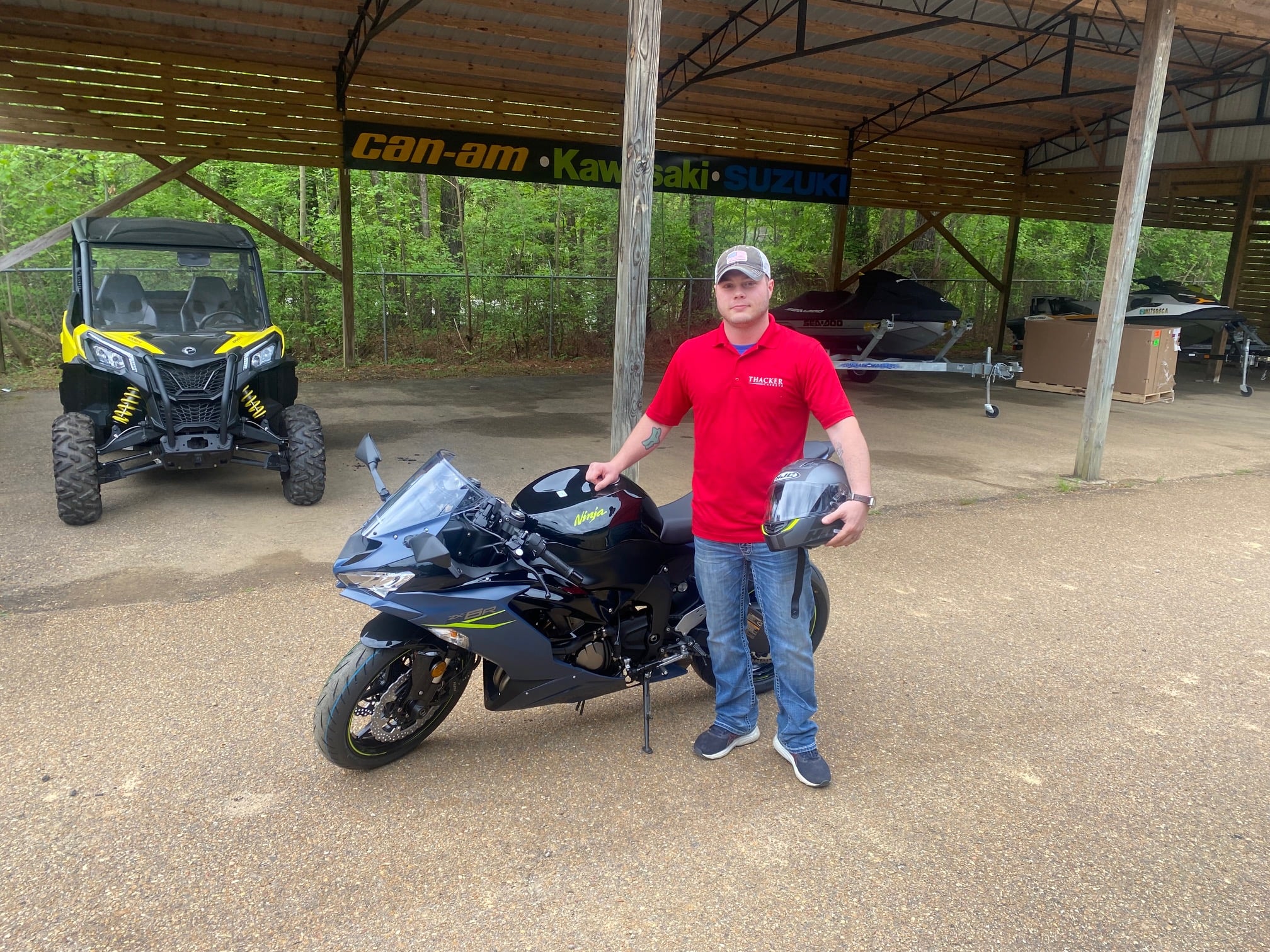 Shawnee Motorsports congratulates Andrew on Kawasaki ZX636 purchase