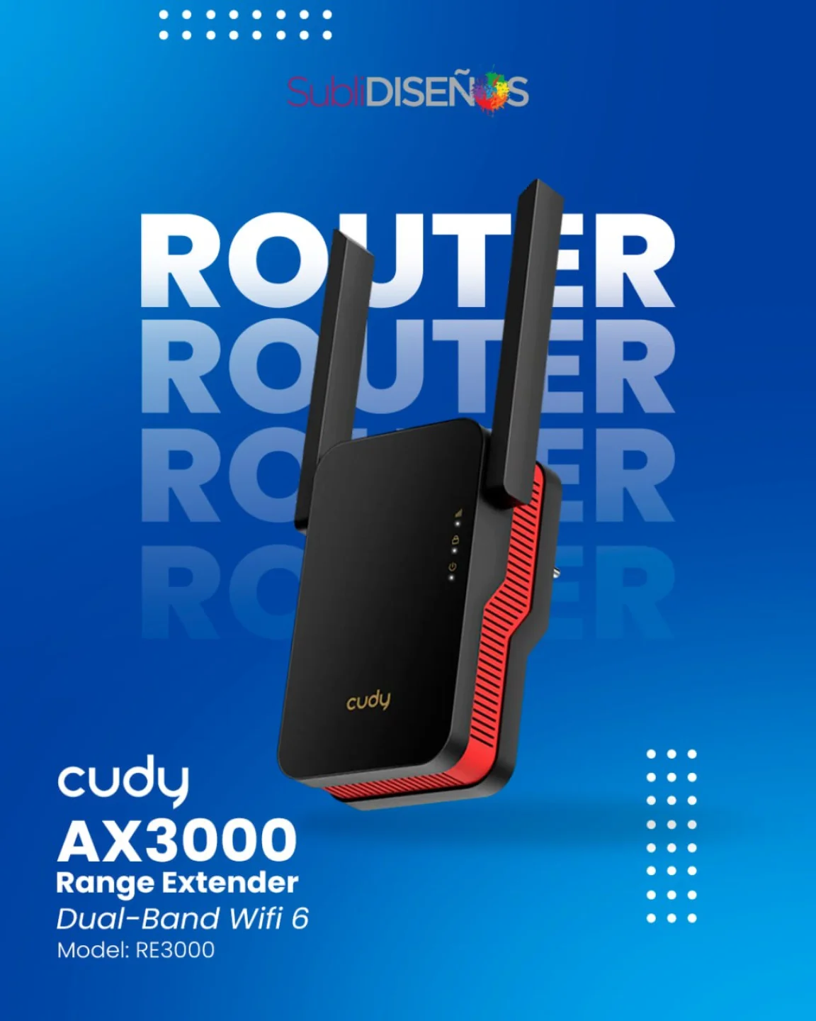 Subli - 📶 ¡Olvídate de las zonas sin señal! Con el Router Cudy AX3000 ...
