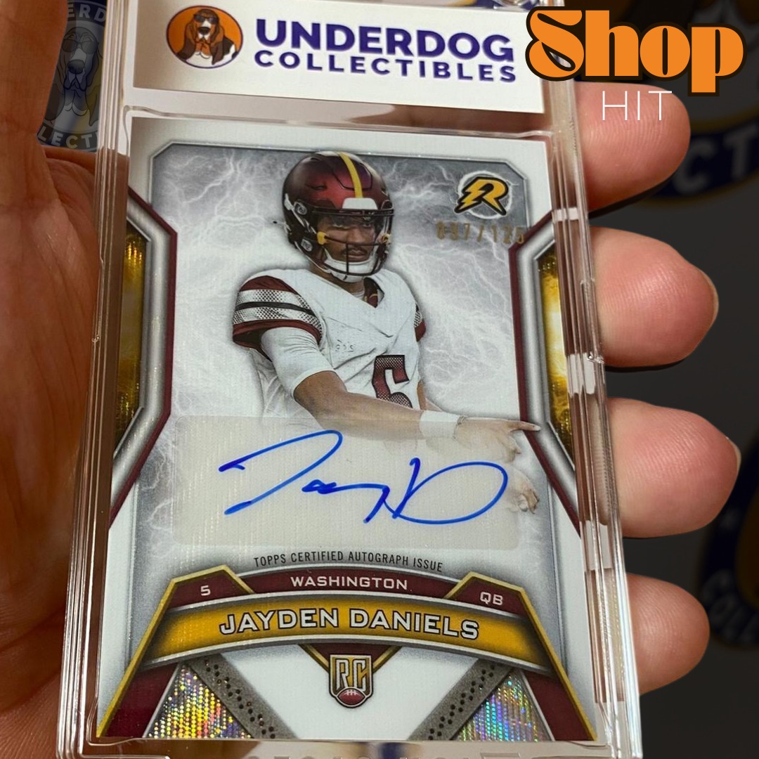 Jayden Daniels and Cam Ward 1/1 Dual Autograph in Topps Chrome