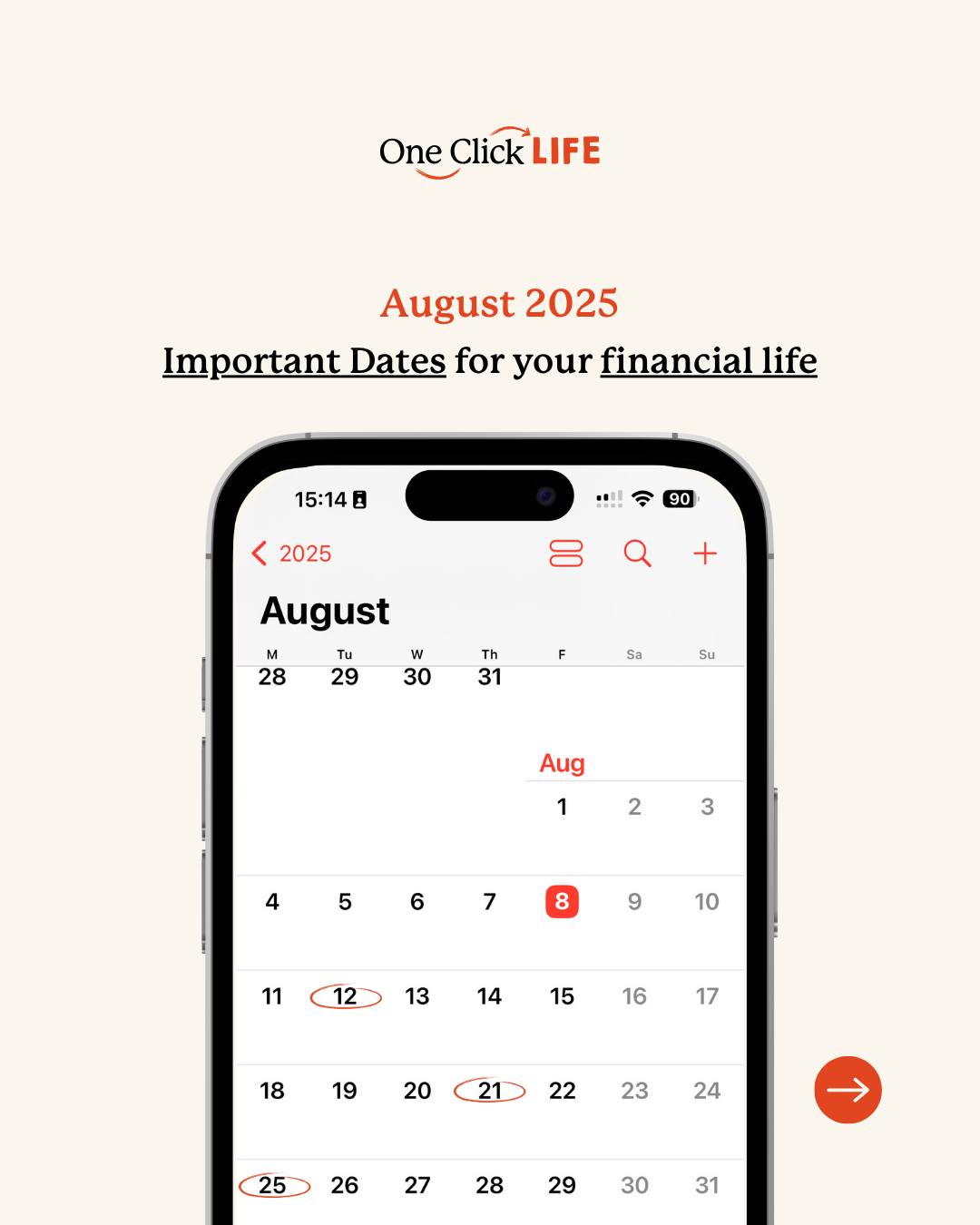 Oneclicklife - 3 important dates you NEED to know in... | Facebook