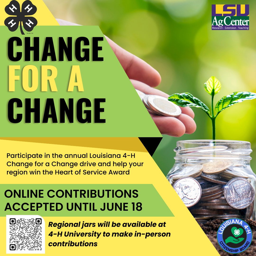 Louisiana 4-H - 🌌💚 MISSION: CHANGE FOR A CHANGE 💚🌌 🚀 4-H... | Facebook