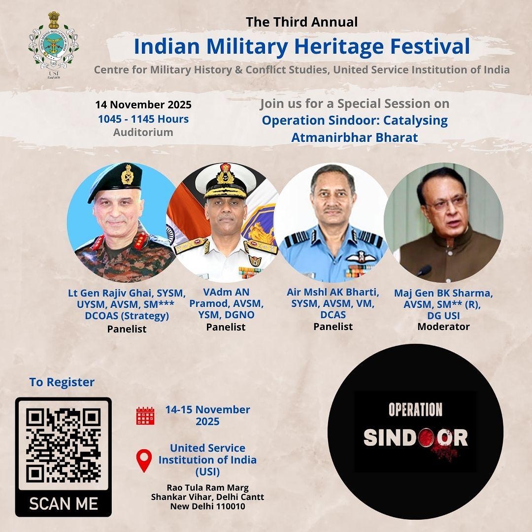United - 🪖 Session Spotlight | Indian Military Heritage Festival 2025 ...