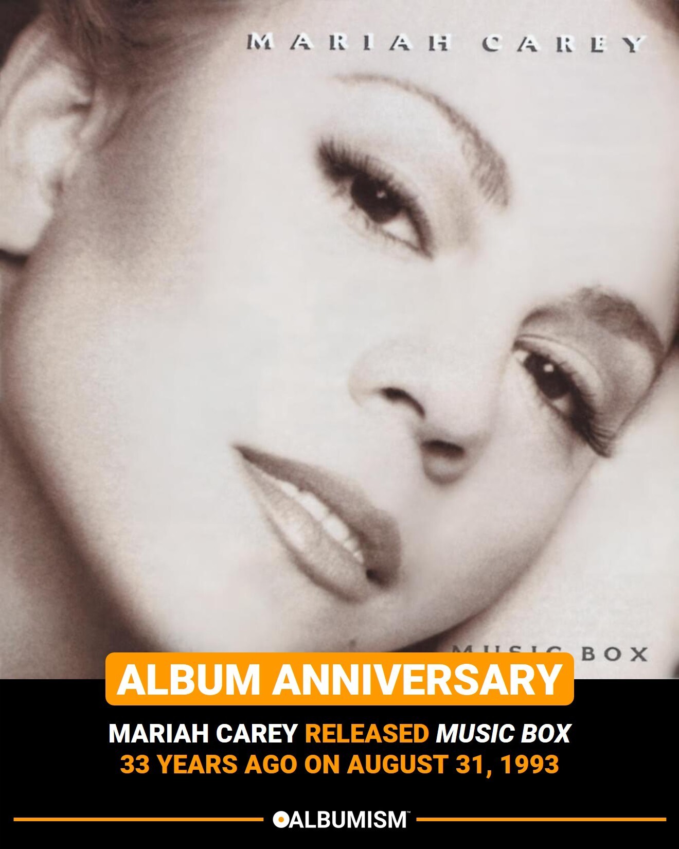 Mariah Carey released 'Music Box' 33 years ago on August 31, 1993.
