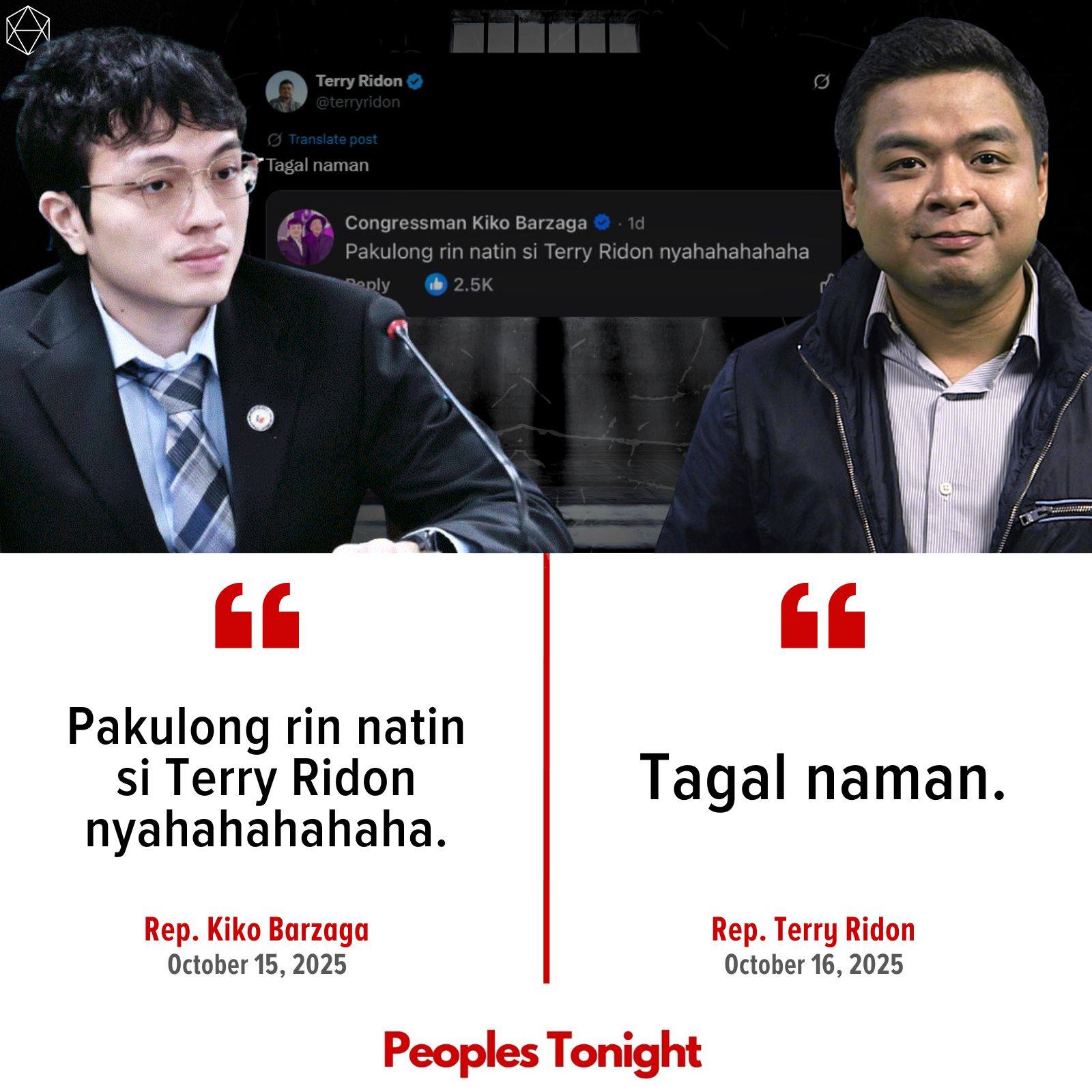 Peoples - Ito ang naging tugon ni Bicol Saro Rep. Terry Ridon sa ...