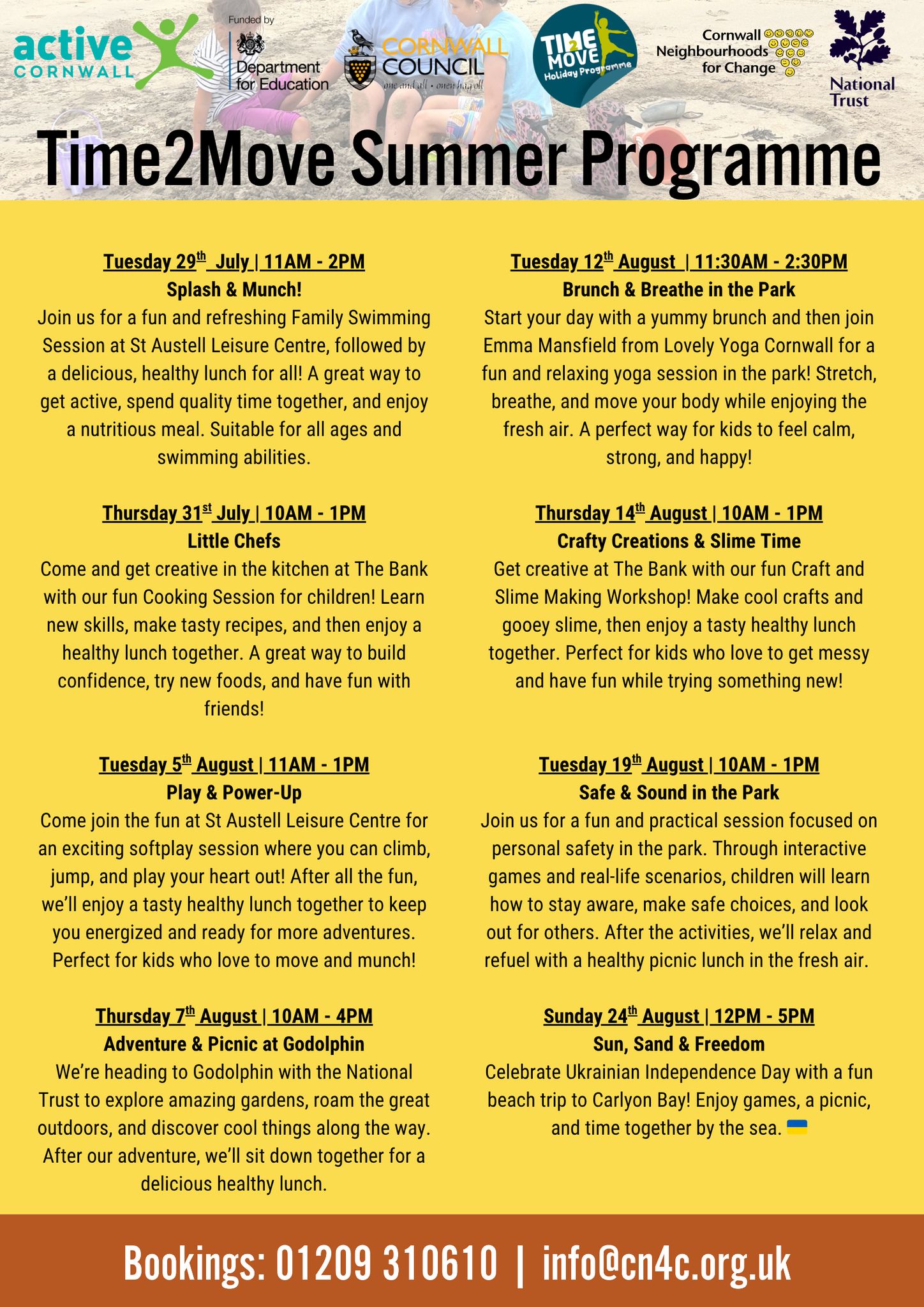 Cornwall - 🌞 Exciting news! The Time2Move Summer Programme for St ...