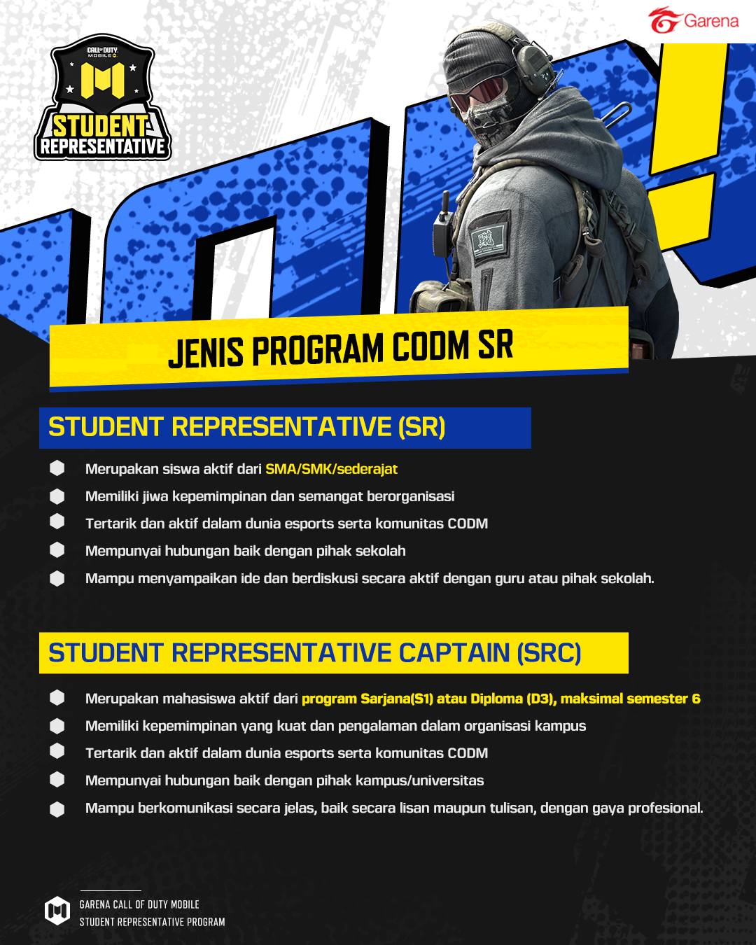 🎓🔥 Program SR/SRC CODM Resmi... - Info Mahasiswa Indonesia | Facebook