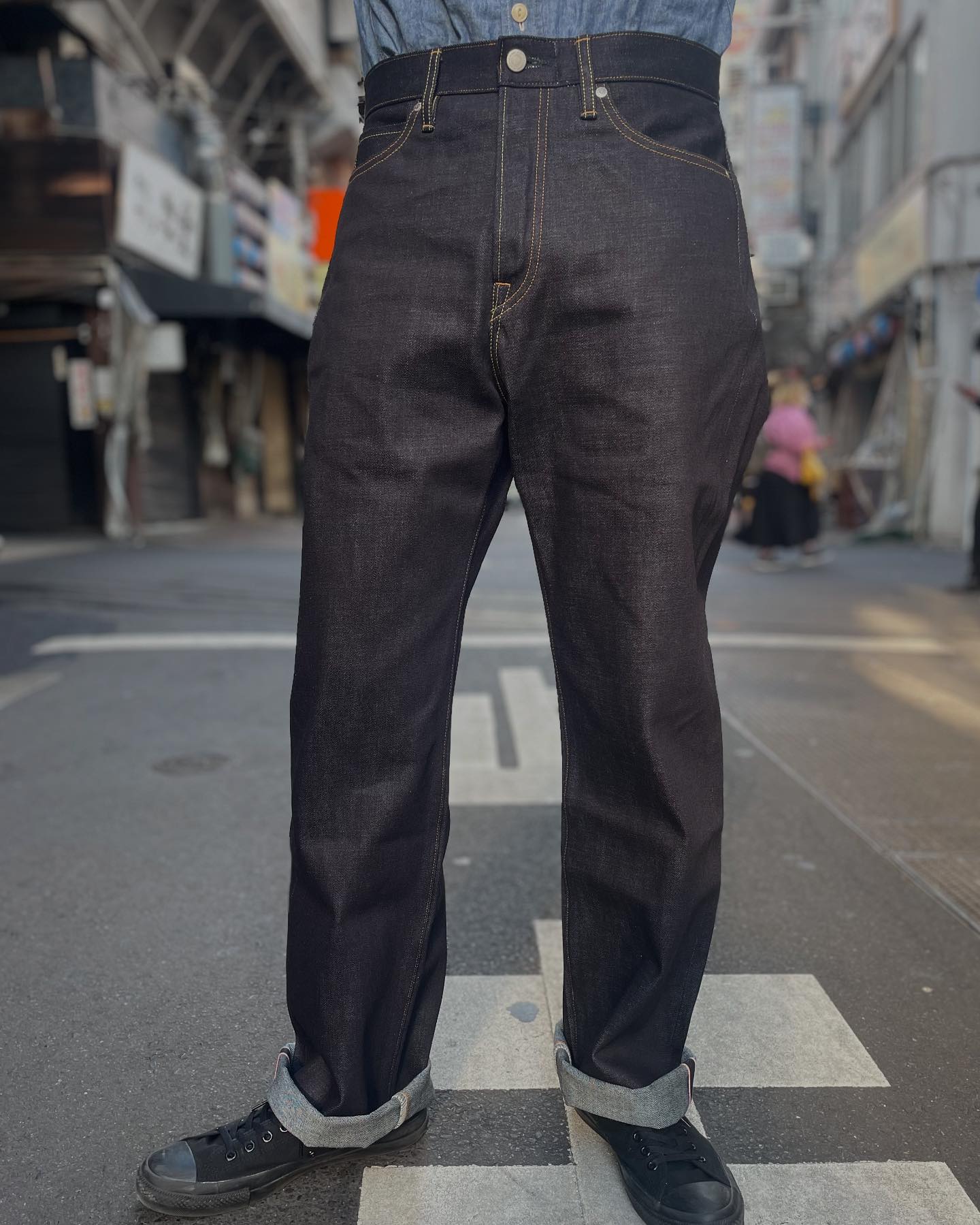 MOMOTARO JEANS 桃太郎ジーンズ TOKUNO BLUE #400 STANDARD WIDE 14.7