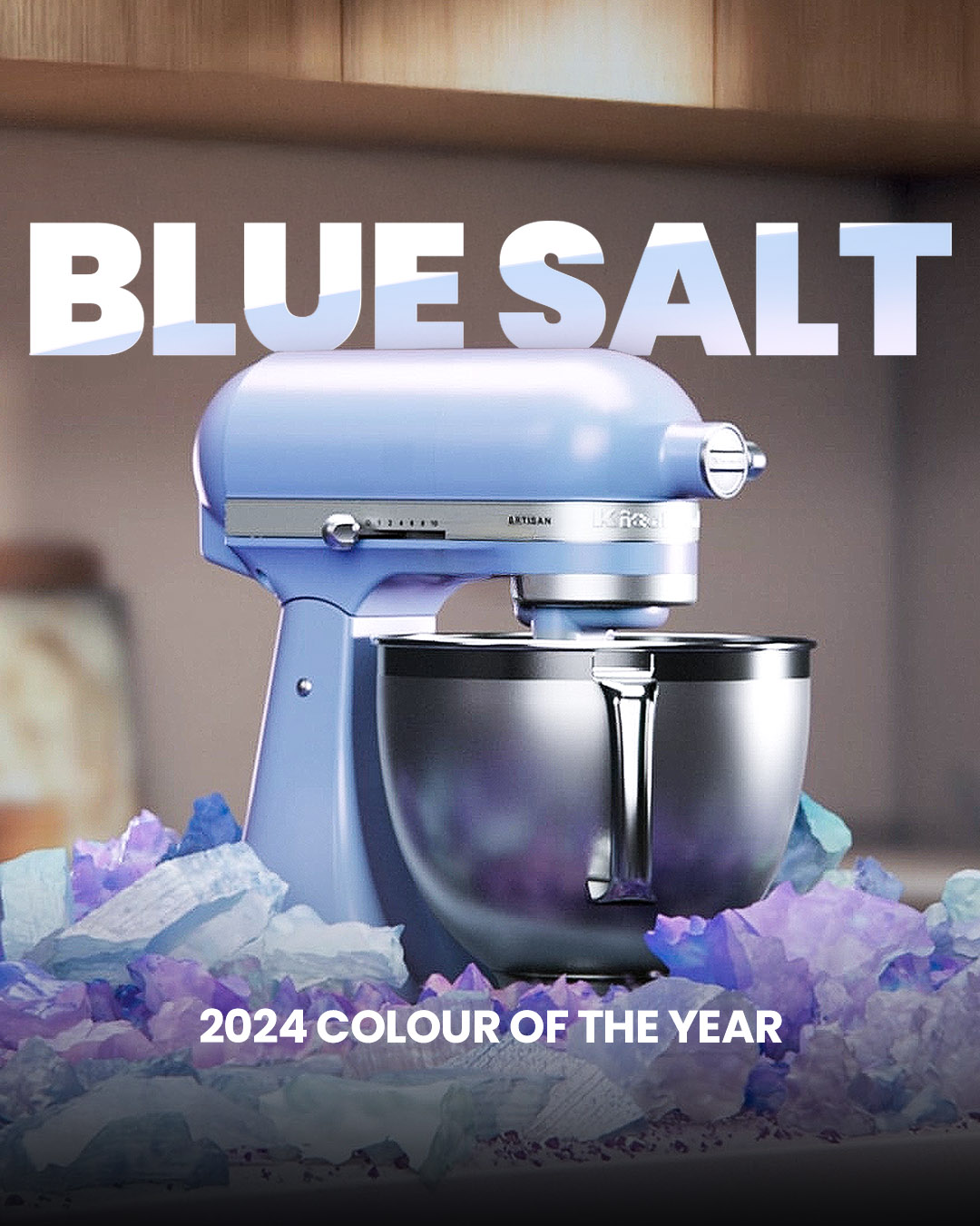 Juicers.co.uk - Introducing the KitchenAid KSM195 Stand Mixer in Blue ...